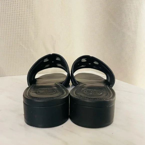 Tory Burch Stitched Logo 30MM Slide, Sz 7.5 - Picture 6 of 10